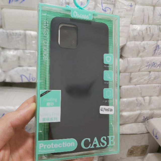 Ốp lưng Ou Case cho samsung note 10 lite silicon dẻo màu đen