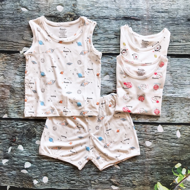 Bộ sát nách , cộc tay chất pettit