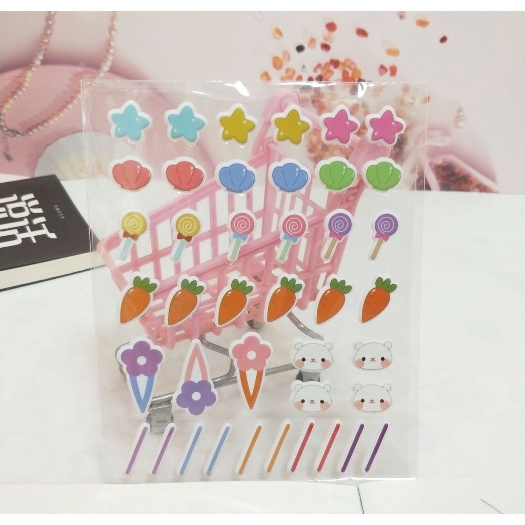 Sticker dán tóc cho doll 10cm 15cm 20cm - Phụ kiện cho doll 10cm 15cm 20cm