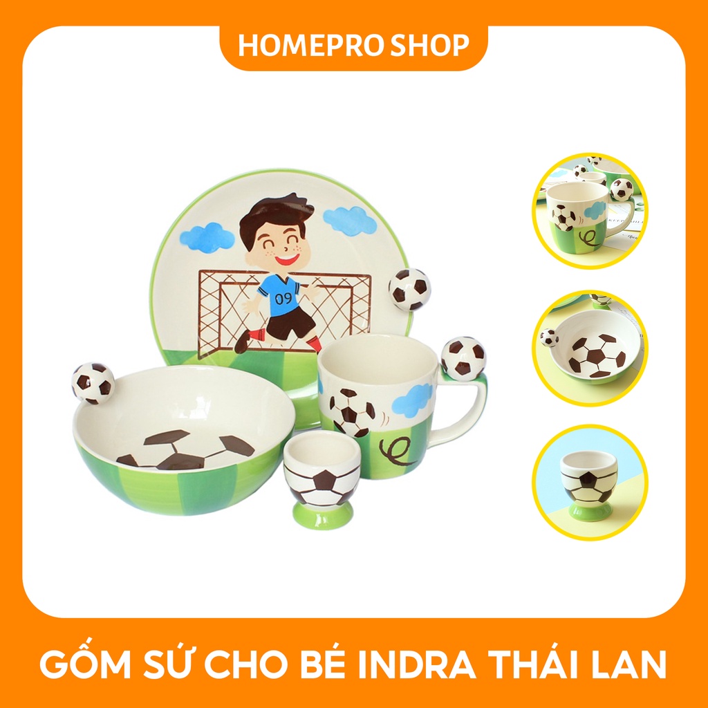 Bộ bát đĩa sứ, Bộ bát đĩa cho bé bằng sứ của Indra Thái Lan