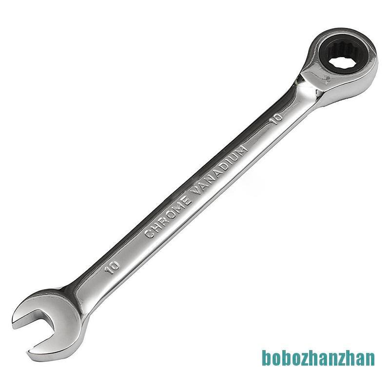 [bobozhanzhan]6mm-32mm Steel Metric Fixed Head Ratchet Spanner Gear Wrench Hand Nut Tools