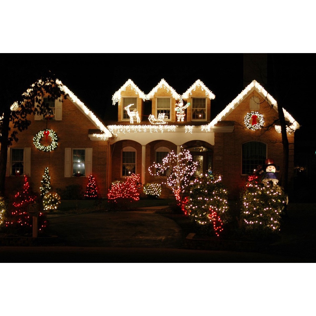 Dây đèn chớp trang trí Noel cắm điện