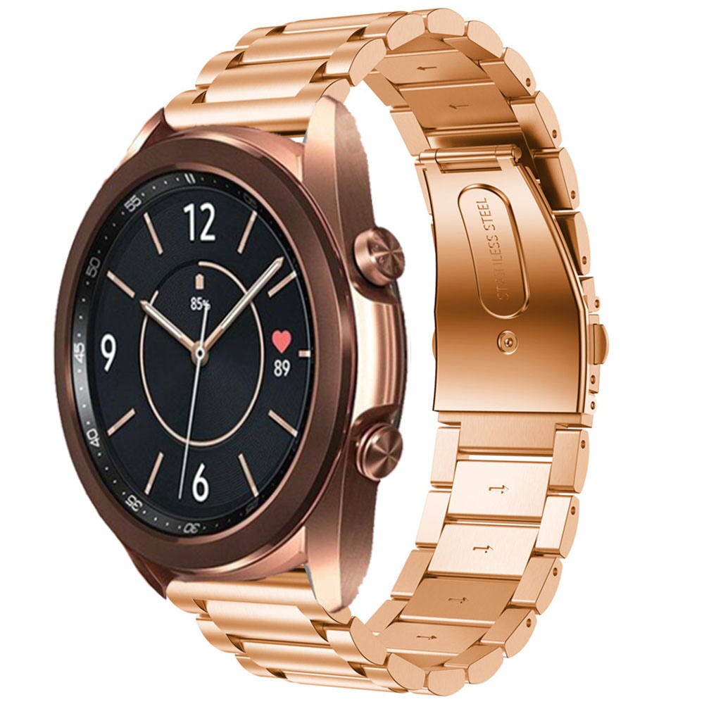 Dây đeo bằng thép không gỉ 20/22mm dành cho đồng hồ Samsung Galaxy Watch 3 45mm 41mm