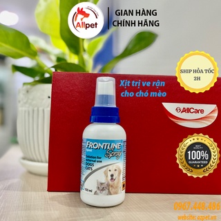 Frontline® spray - xịt phòng và trị ve bọ chét cho chó mèo.thuốc trị ve rận frontline cho chó mèo. chai 100ml.