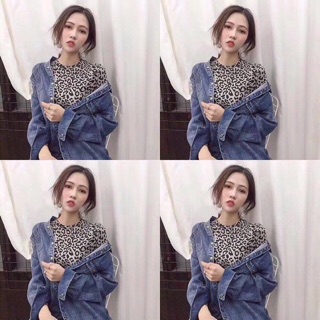 Áo phông da báo có ảnh thật