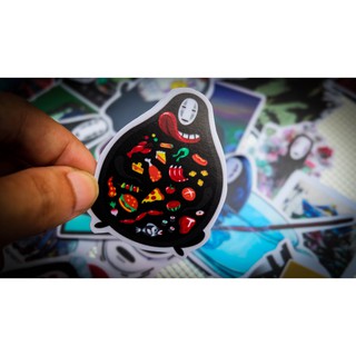 Combo 25 - 100 sticker chủ đề Vô Diện (Kaonashi)