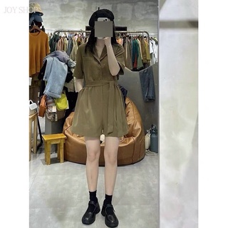 Jumpsuits cổ vest đai eo 2 màu