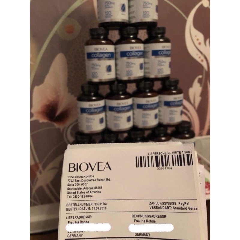 [Bill][ Date 2024] Collagen Đức 120 Viên Biovea 750mg uống được 4 tháng