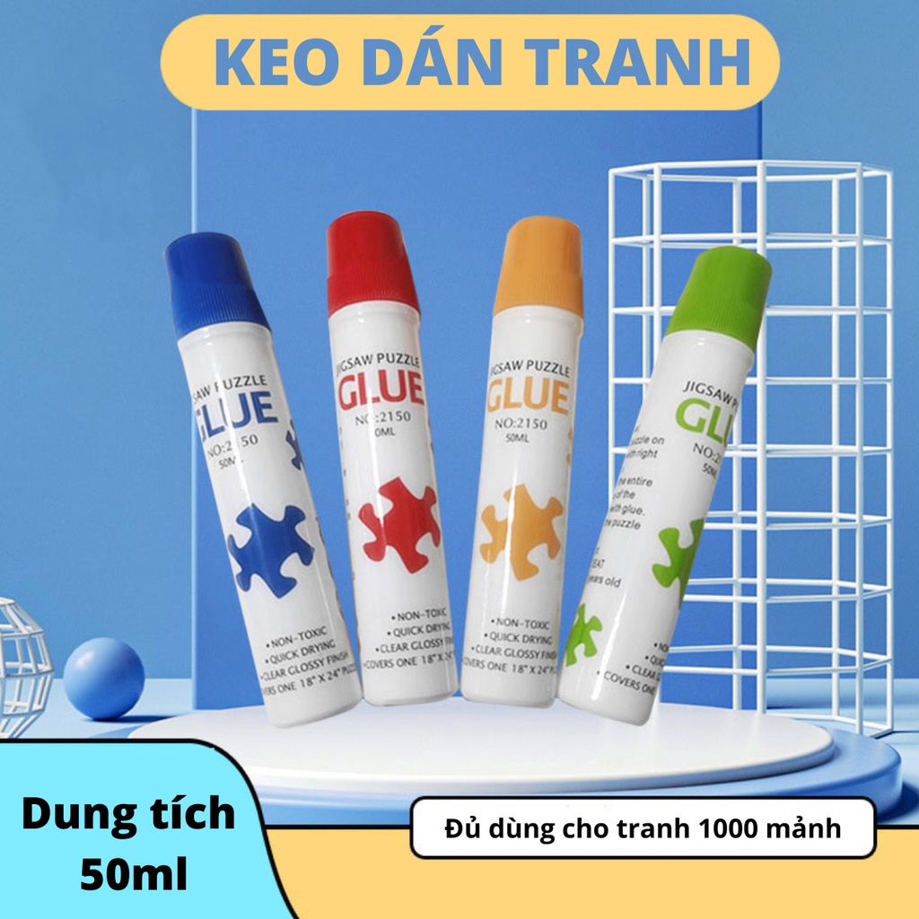 Keo Dán Xếp Hình, Jigsaw Puzzle Glue, Keo Dán Dành Cho Tranh Ghép Hình 500 1000 2000 3000 Mảnh, Dung tích 50ml