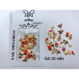 (phụ kiện nail) charm noel-tết trang trí móng
