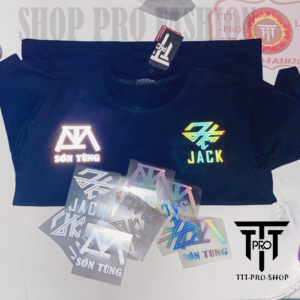 Logo jack j97 Phương Tuấn decal phản quang 7 màu, decal phản quang bạc, là, ủ, ép nhiệt vào tất cả loại áo TTT-RPO SHOP | BigBuy360 - bigbuy360.vn