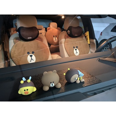 LINE FRIENDS đồ trang trí ô tô dễ thương sáng tạo phụ kiện nội thất ô tô