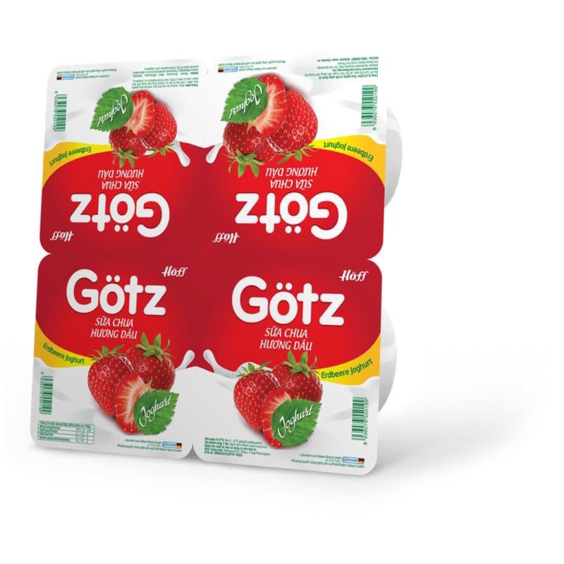 Sữa chua Gotz 100g vị dâu tây 12 vỉ 48 hộp