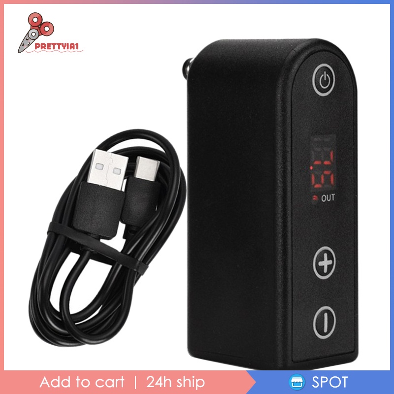 Bộ Nguồn Không Dây Prettyia1 Cho Máy Xăm Giao Diện DC