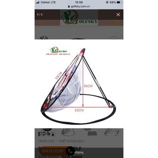 Combo Thảm tập Swing 360 độ và Giỏ tập Chipping net PGM