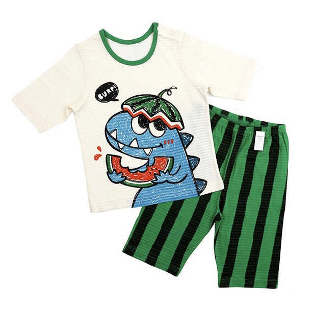 🐬[Chính Hãng] Bộ Quần Áo Lửng Watermelon Dino Cho Bé - Maykids 2021 - Nhập Khẩu Hàn Quốc🐬