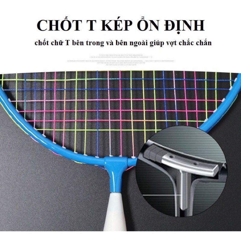 Vợt cầu lông cho trẻ em A010 bộ 1 túi / 2 vơt / 2 cầu / 1 bóng