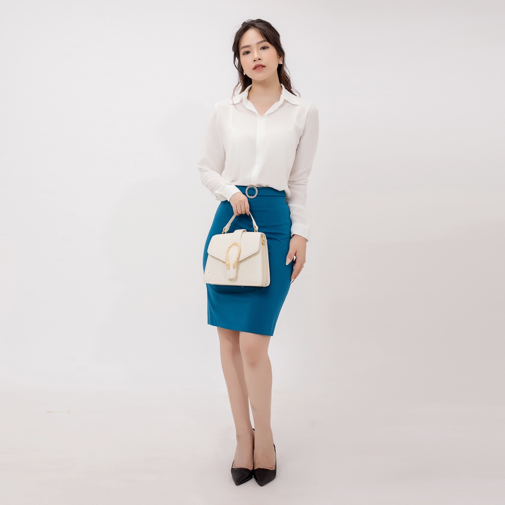 Chân Váy Công Sở Khuy - Chân Váy Bút Chì Dáng A Cao Cấp AMYRA CV004 | BigBuy360 - bigbuy360.vn