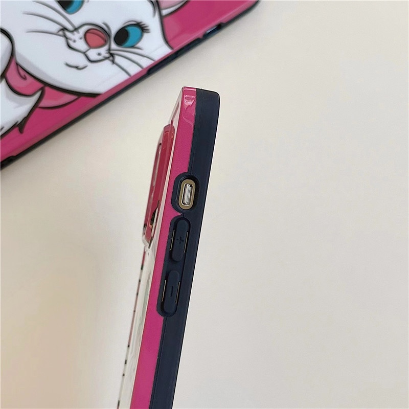 DISNEY Ốp Điện Thoại TPU Dẻo Họa Tiết Hoạt Hình Mèo Marie Dễ Thương Cho iPhone 14 13 12 11 Pro Max XR X XSMAX