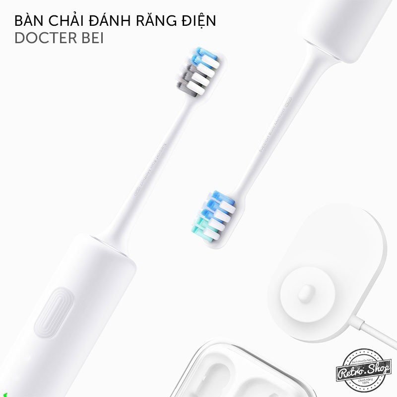 Bàn chải đánh răng dùng điện Xiaomi Doctor-B Electric Toothbrush (White) - Hàng chính hãng