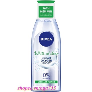 Nước tẩy trang nivea 200ml giúp kiểm soát nhờn và mụn nivea make up clear