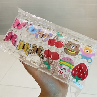 Kẹp càng cua trong suốt hình thú siêu cute
