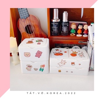 HỘP ĐỰNG STICKER WASHI TAPE ,HỘP NHỰA ĐỰNG ĐỒ PHỤ KIỆN MINI CÓ NẮP ẤN📛RẺ VÔ ĐỊCH📛TIỆN LỢI NHỎ GỌN