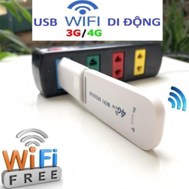 Bộ phát wifi từ sim 4G. USB DCOM 3G 4G DONGLE phát Wifi từ sim 3G/4G dùng được đa mạng. BH trọn đời sản phẩm