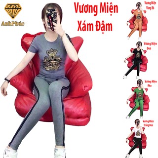 Đồ bộ mặc nhà mặc mát Anh Phúc + Cotton Vương Miện