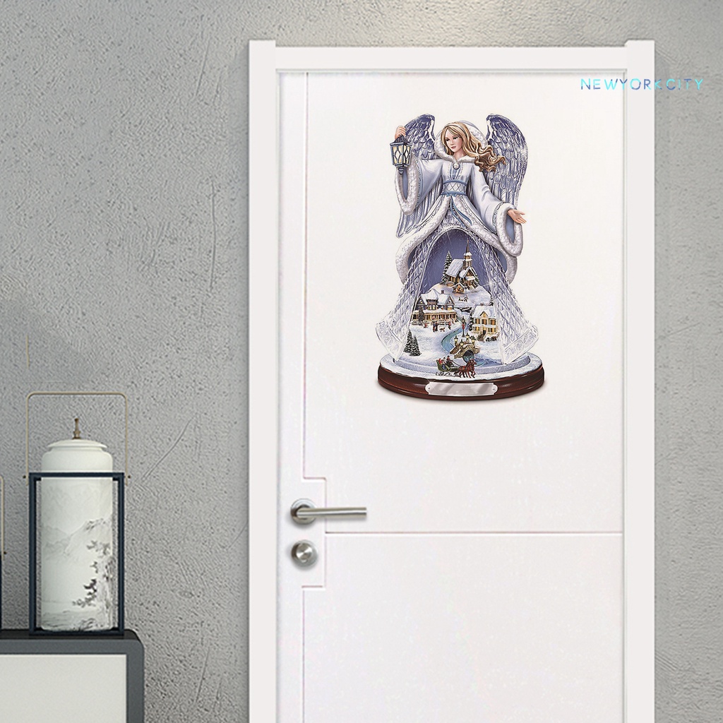 Giấy Dán Tường Bằng PVC Tự Dính Họa Tiết Giáng Sinh Trang Trí Nhà Cửa