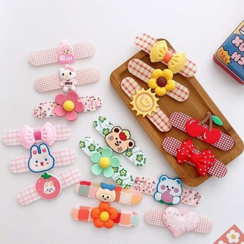 SÉT 3 chiếc BỜM DÁN TÓC nhiều mẫu cho bé siêu xinh