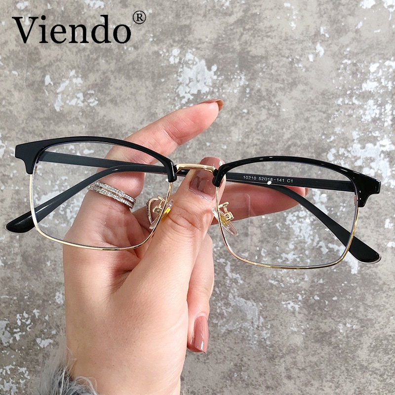 Gọng kính cận VIENDO kim loại nam nữ/ chống ánh sáng xanh/ chống tia uv/ cắt kính cận theo yêu cầu(có thể cắt cận thị ống kính)