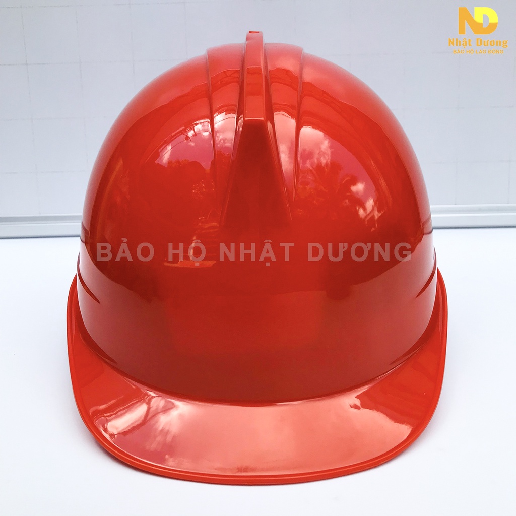 Mũ bảo hộ lao động khóa vặn màu đỏ có lót xốp chống nóng HPS1, Nón bảo hộ lao động Nhật Dương