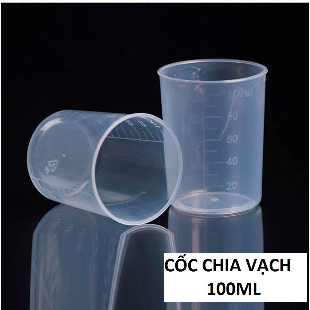 Cốc đong chia vạch 100ml - Nhựa plastic