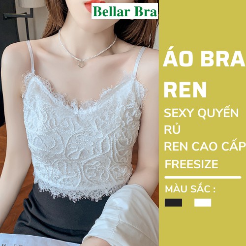 Áo Bra Ren 2 Dây - Áo Ngực Nữ Kèm Mút Mỏng Lót Không Gọng B379