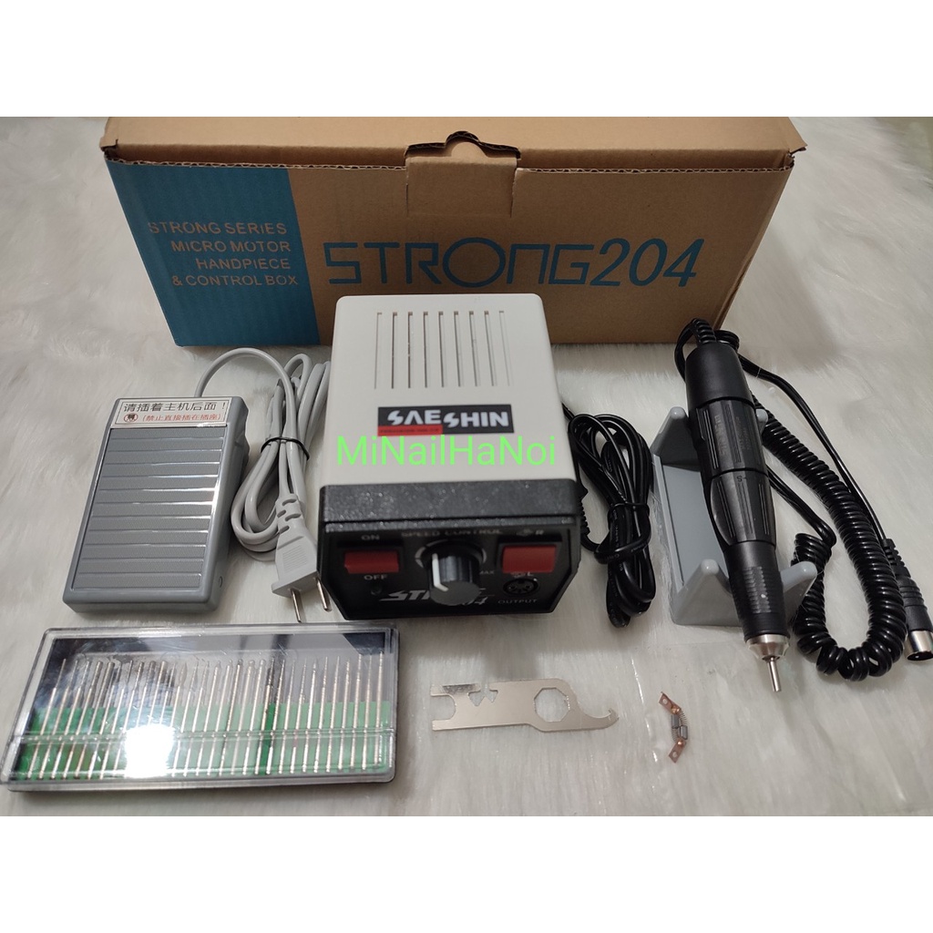 Máy mài móng strong 204 công nghệ Korea tốc độc cao 55000 vòng / phút siêu khỏe