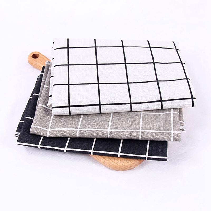 Khăn trải bàn họa tiết sọc caro cao cấp thời trang theo phong cách bắc âu | BigBuy360 - bigbuy360.vn