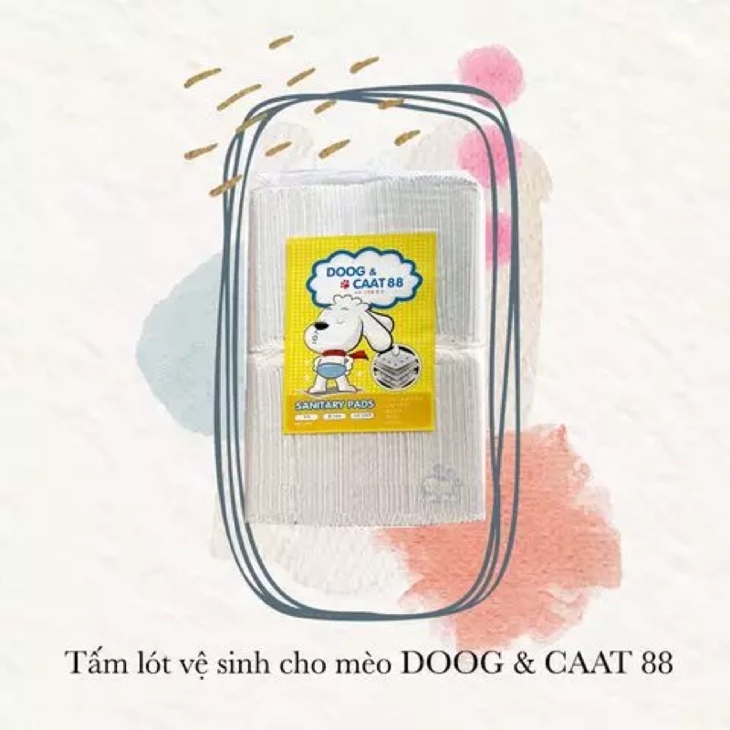 Tấm lót vệ sinh than hoạt tính cho chó mèo DOOG &amp; CAAT 88