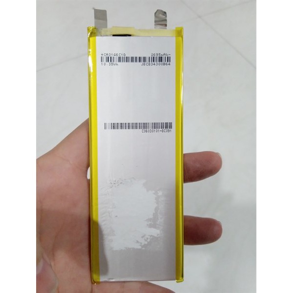 Cell Pin lithium polymer 2695mAh 10.35Wh Kích Thước 120x43x3m