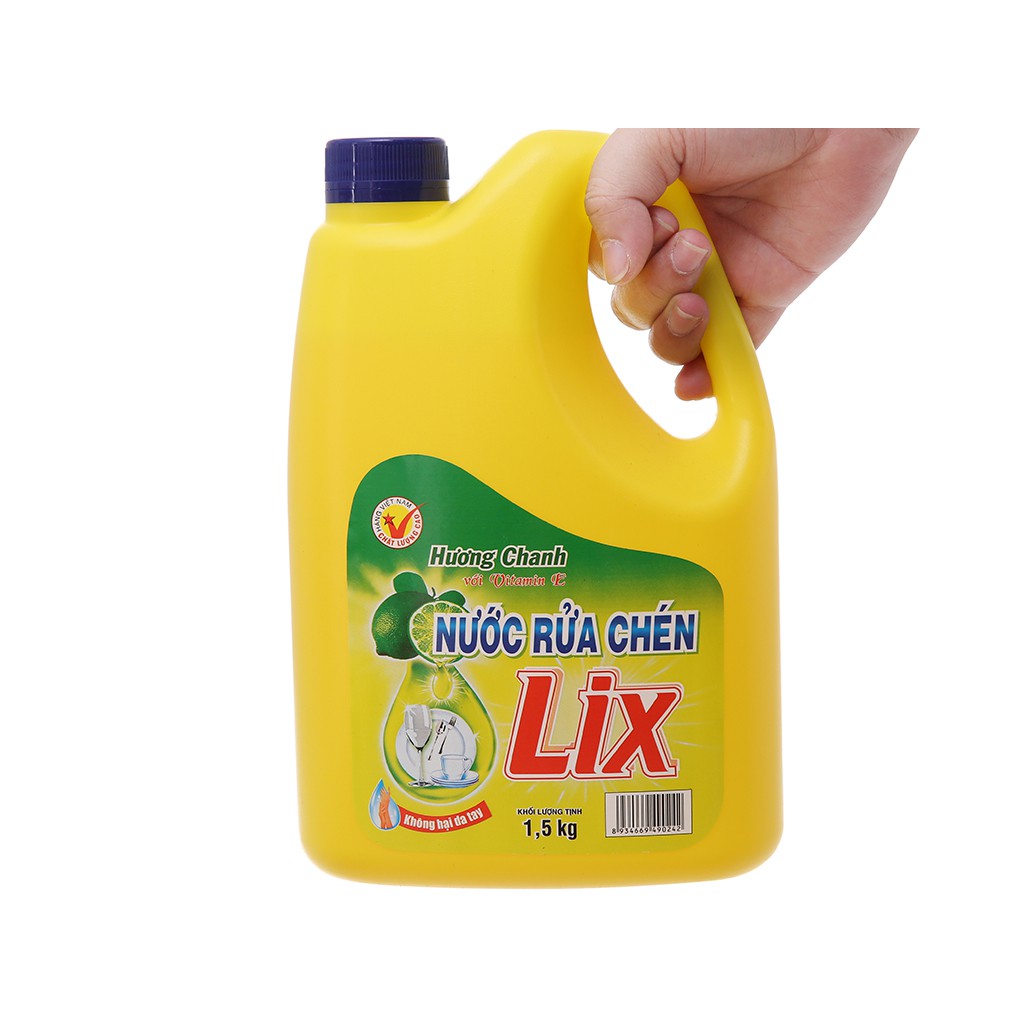 Mua Bột giặt Lix hương nước hoa 5.5kg tặng nước rửa chén lix hương chanh 1.5 kg