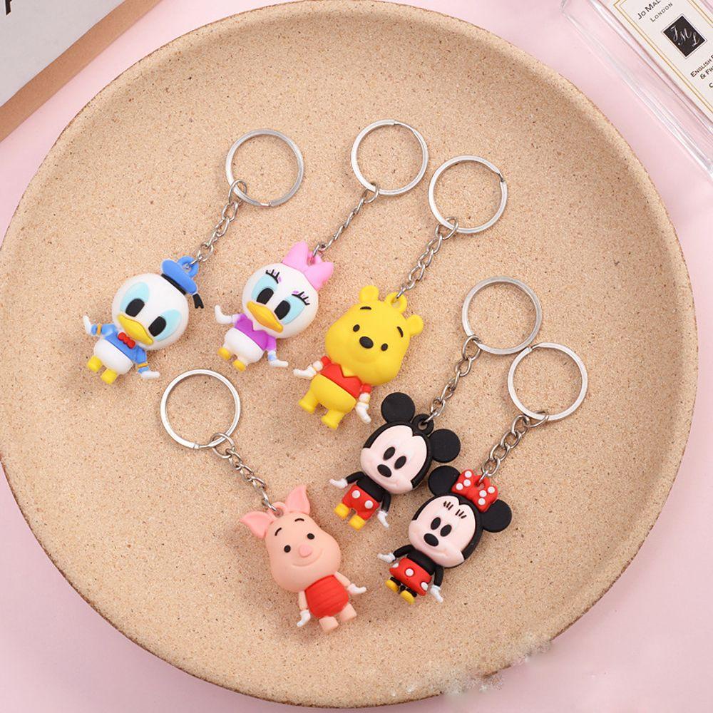 Móc Khóa Hình Chuột Mickey / Vịt Stitch Dễ Thương REBUY1