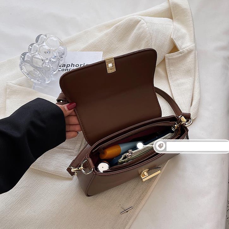 IELGY Túi Xách Dáng Vuông Phong Cách retro Cao Cấp Cho Nữ