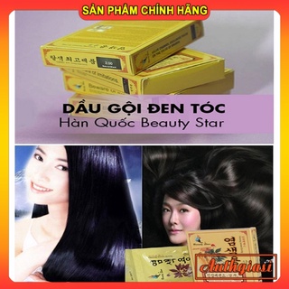 Dầu gội đen tóc Beauty Star Hàn Quốc x 2 gói/ hộp