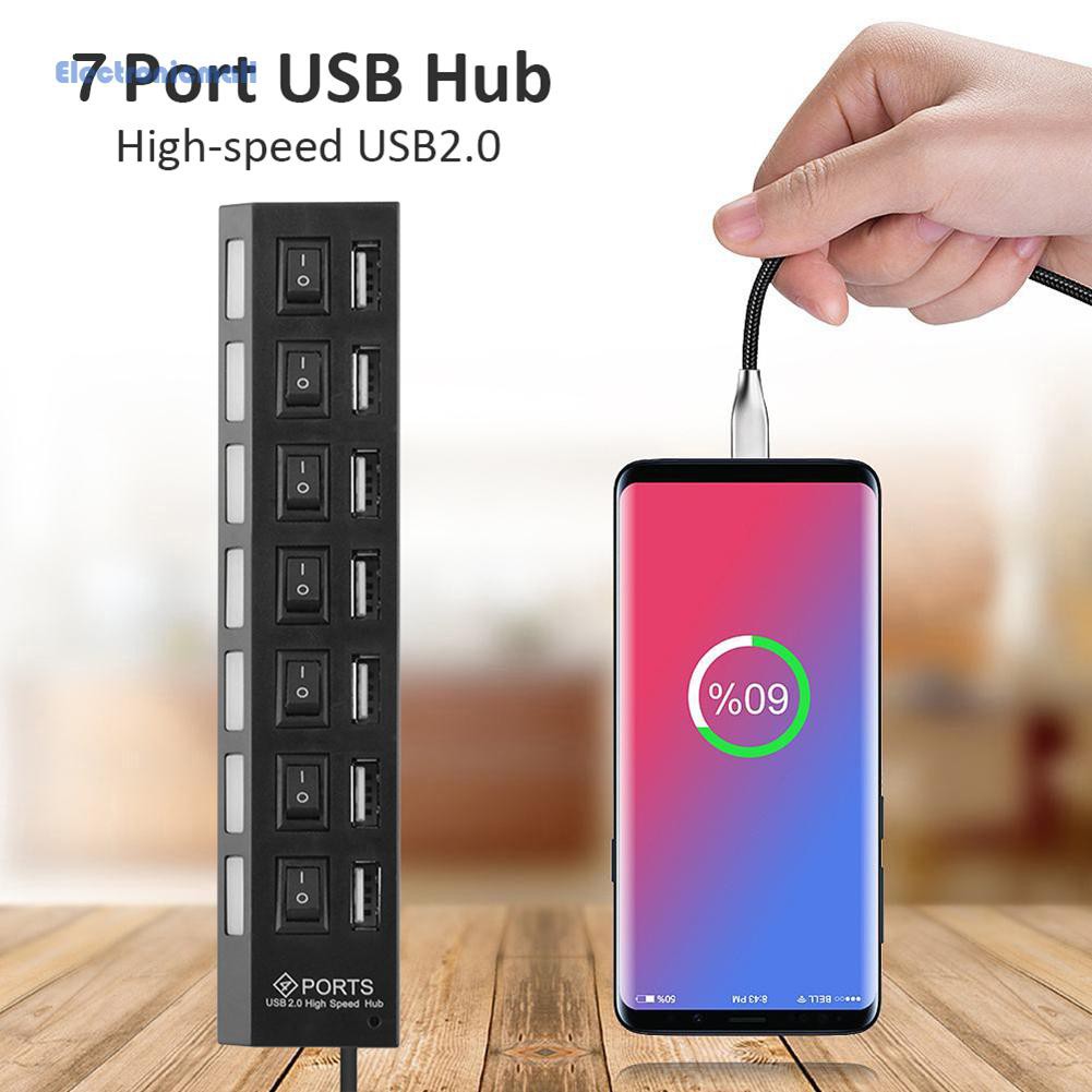 Thiết Bị Chia Cổng Usb 2.0 Tốc Độ Cao 480mbps