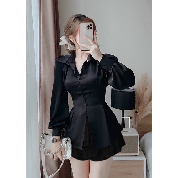 Áo cột nơ lưng bigsize (60-90kg)