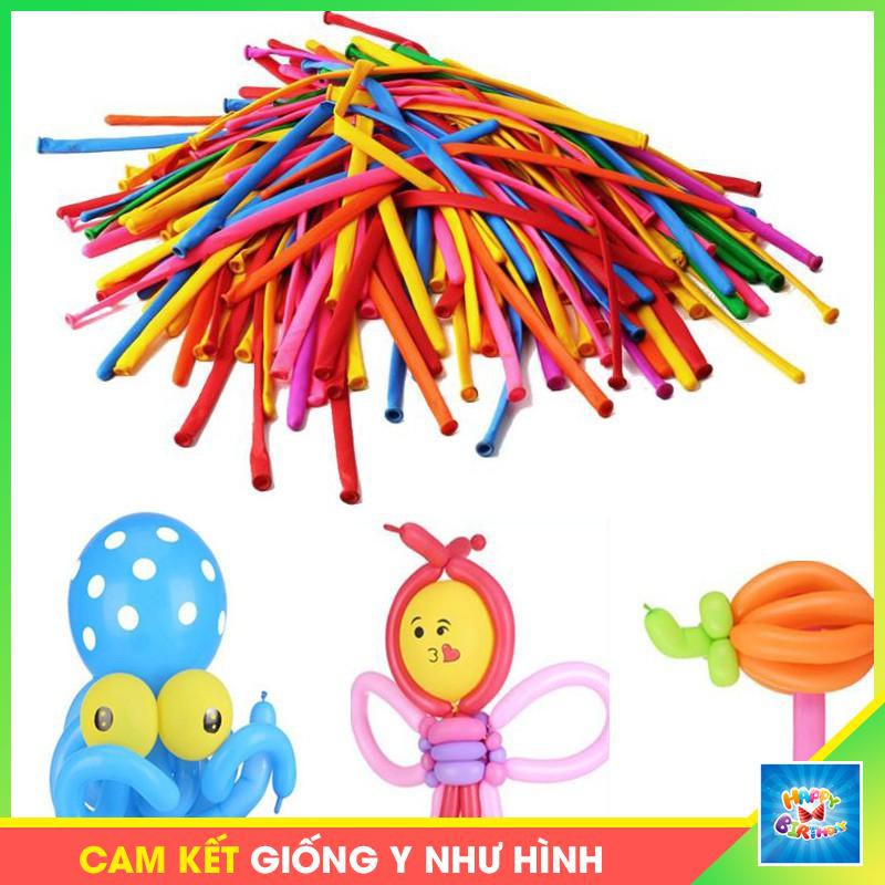 Túi 30 quả bóng bay dài, bong bóng dài, bóng bay tạo hình #TrangTriSinhNhat