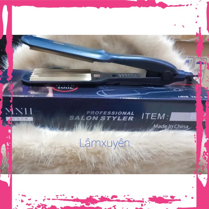 Máy bấm tóc MNH-102 bấm tóc xù đẹp,mềm bóng đẹp với chất liệu thép titan giúp Máy bấm êm, nhanh, không rít tóc