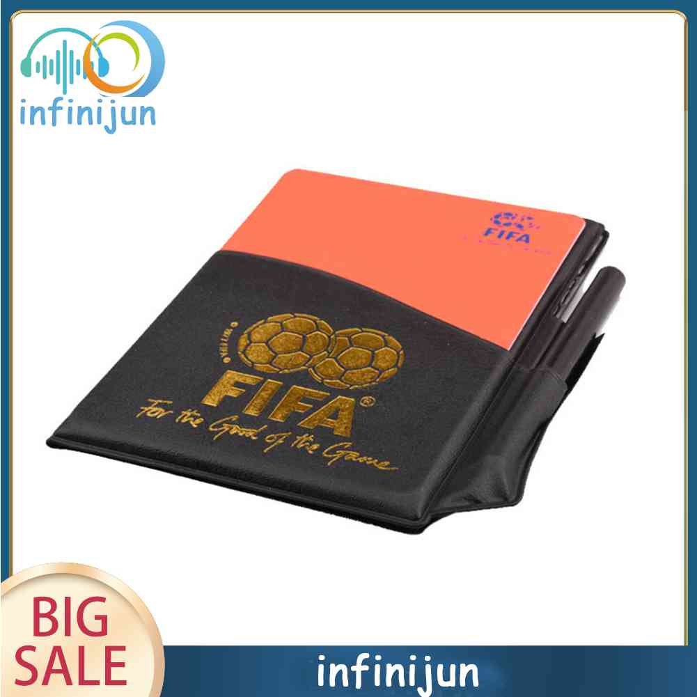 Bộ Thẻ Ghi Âm Trọng Tài Bóng Đá Màu Đỏ / Vàng