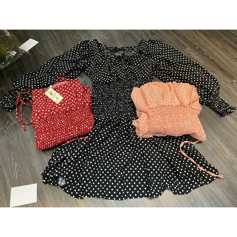 Đầm Bi "Bigsize" Nhún Eo