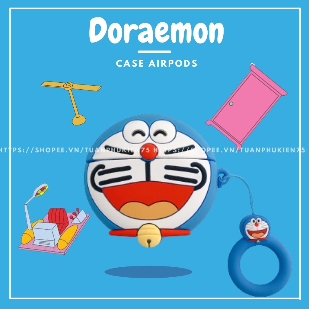 Airpods Case ⚡ Freeship ⚡ DORAEMON ⚡ Case Tai Nghe Không Dây Airpods 1/ 2/ i11/ i12